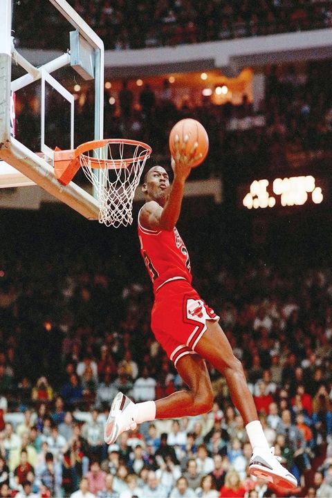 Michael Jordan Dunk Moon Poster