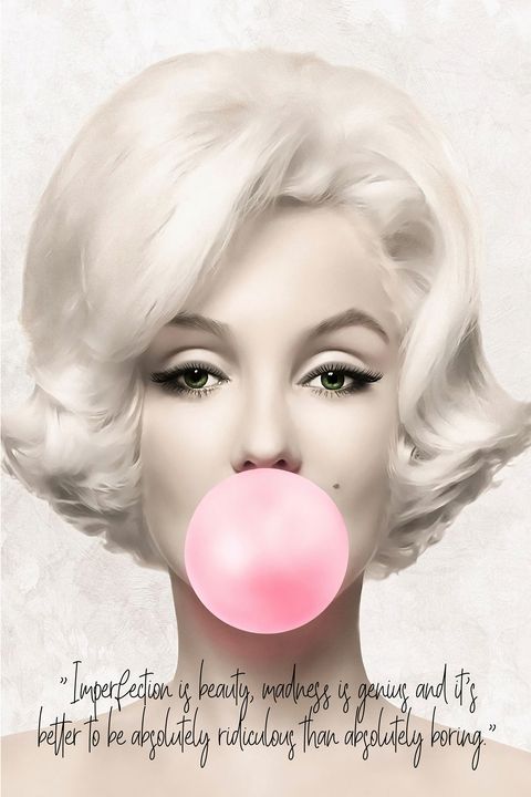 Marilyn Monroe bubblegum_Impresstion - BestCanvas - Photography ...