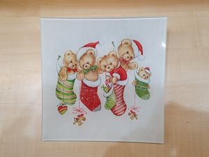 Christmas-themed glass plate - Glass plates