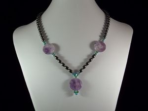 Amethyst and Hematite necklace
