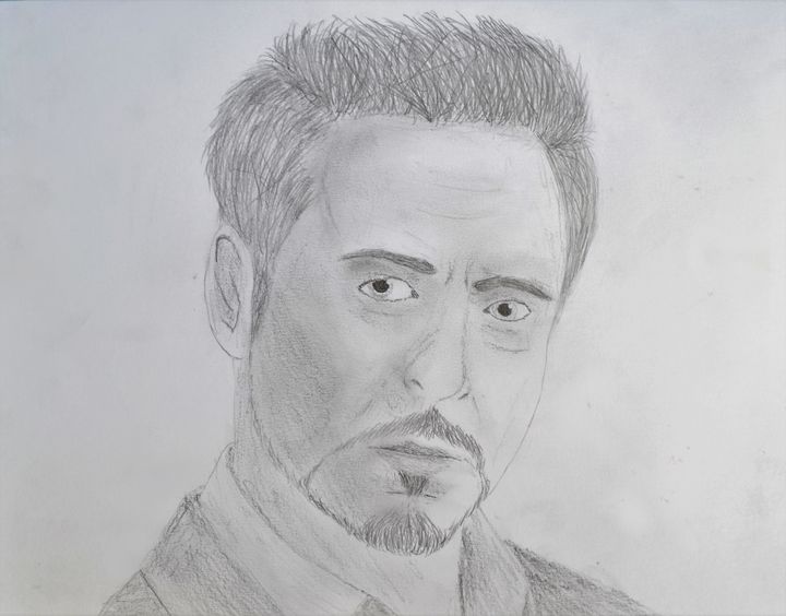 Tony Stark | Pencil sketch, Humanoid sketch, Art