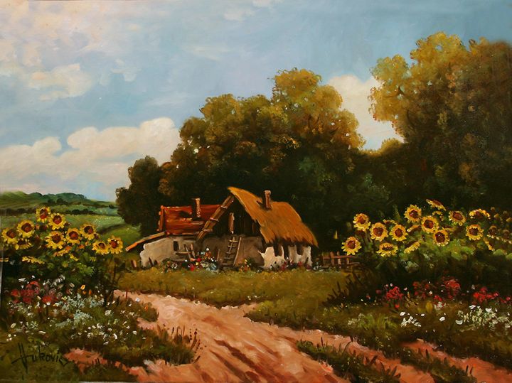 Stories From The Old Farm Sunflowe My Paintings Paintings   4 15 9 1 8 51 36m 