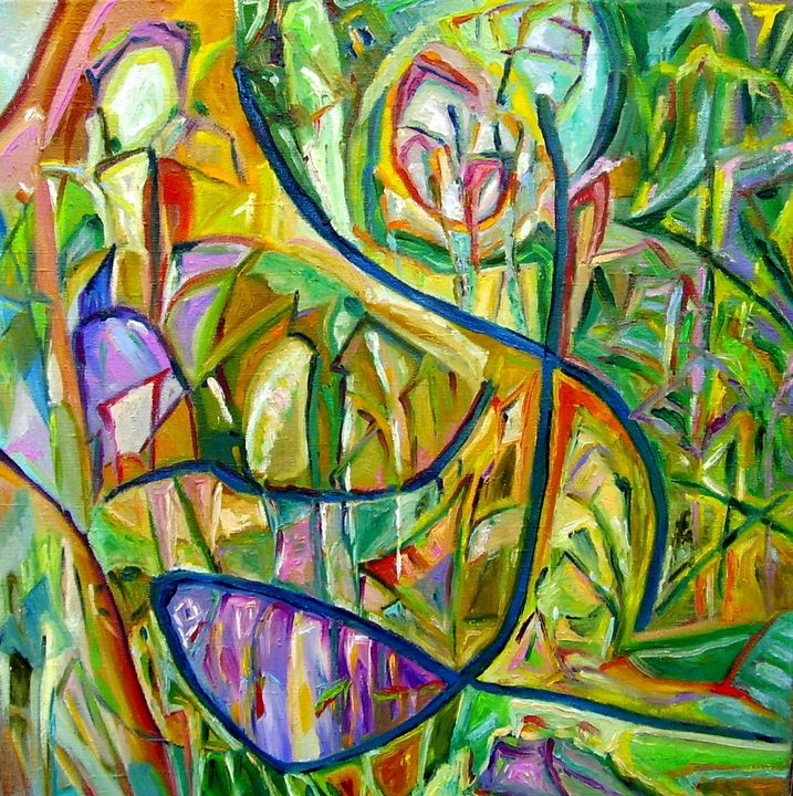 In a jungle of dreamings - Oksana Cherkas art