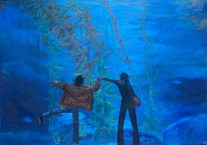 Aquarium Second Date - Skid Art - Paintings & Prints, Landscapes