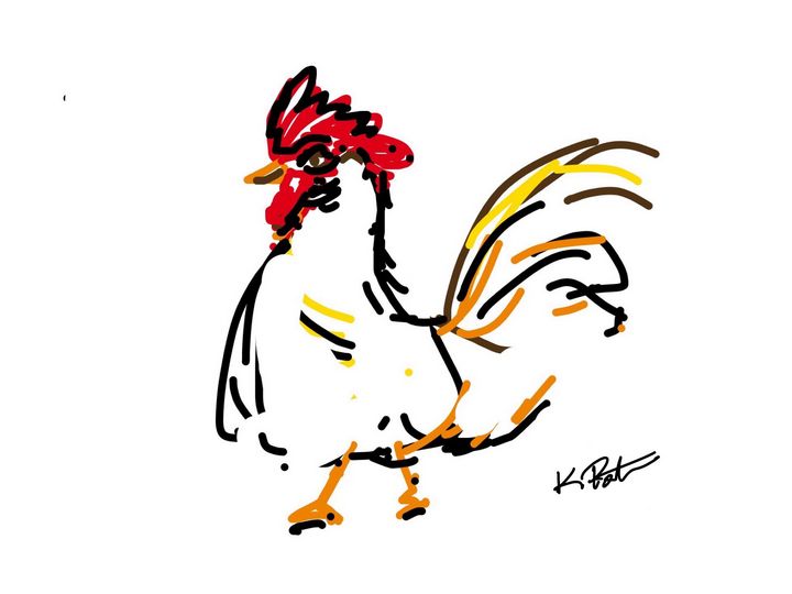 Rooster - Kenny P. Doodle Art