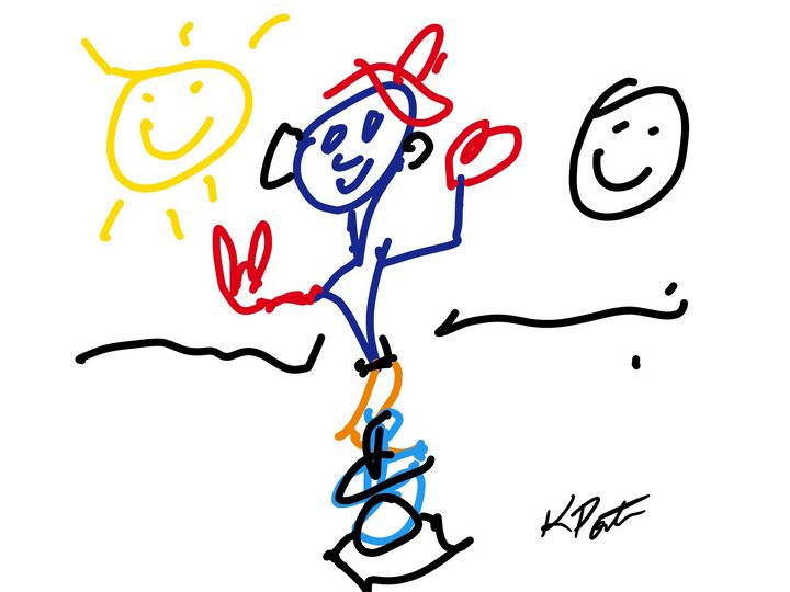 Balancing Doodle - Kenny P. Doodle Art - Digital Art, Entertainment ...