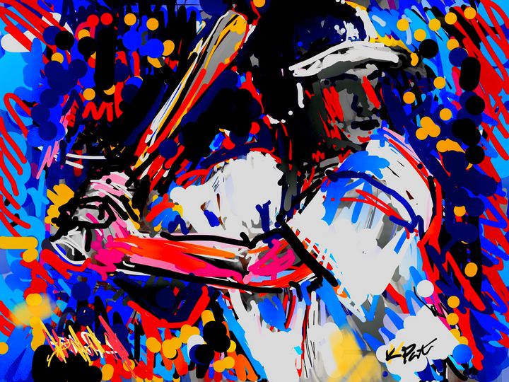 Baseball at bat - Kenny P. Doodle Art