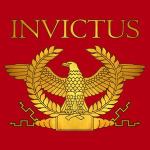 Invictus Golden Eagle on Red
