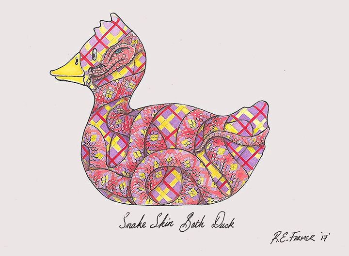 Snake skin Bath Duck - Ralphs Colours