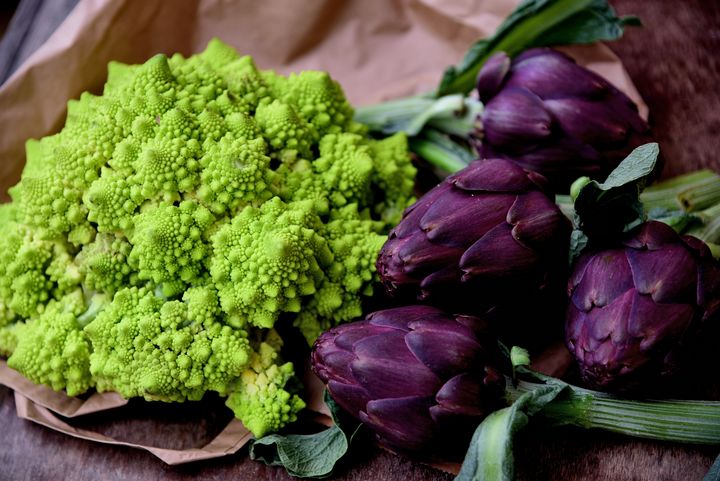 Romanesco broccoli  and artichoke - Elena Zapassky