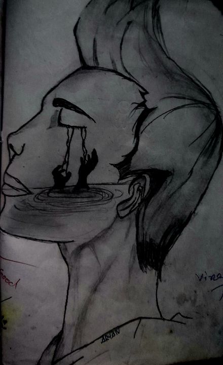 Blackandwhite Sad life pencil sketch, Size: A4 at Rs 350/paper in Malda |  ID: 23058056097