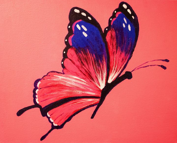 Hand Painted Butterfly - Earl Hopkins