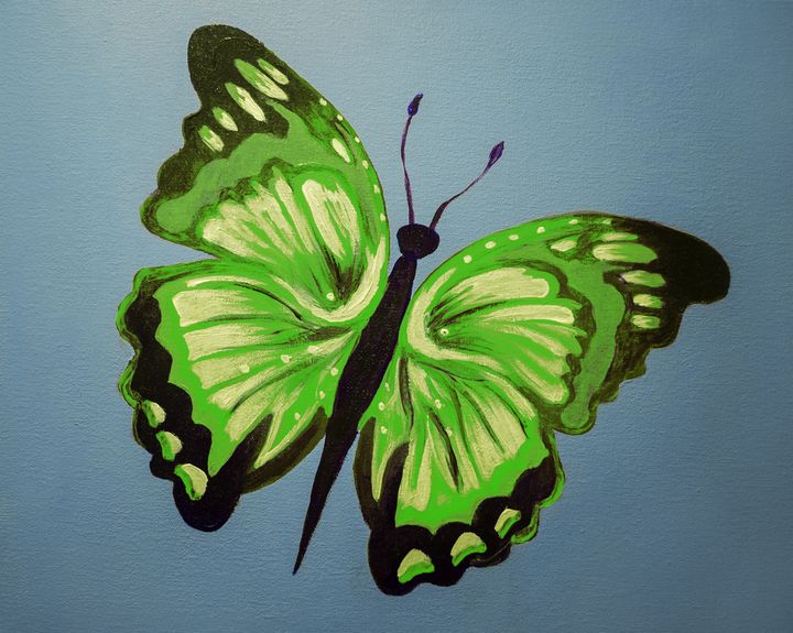 Hand Painted Butterfly - Earl Hopkins