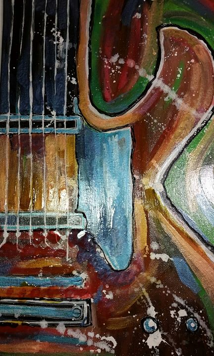 My Guitar - kristy's Art Shed