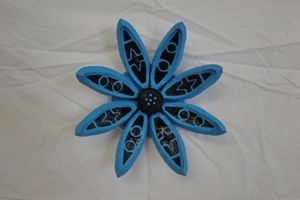 Blue Seed Pod Flower