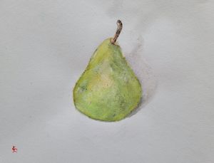 Study of a Ripe Pear