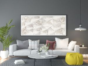 White Structured Original Art