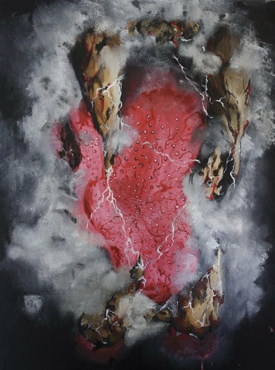 Animal Roar Painting (with smoke) - Webb's Gallery - Paintings & Prints,  Abstract, Irregular Forms - ArtPal
