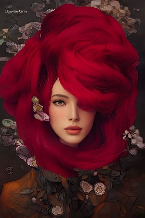 Rose - Olga Adam Art Gallery