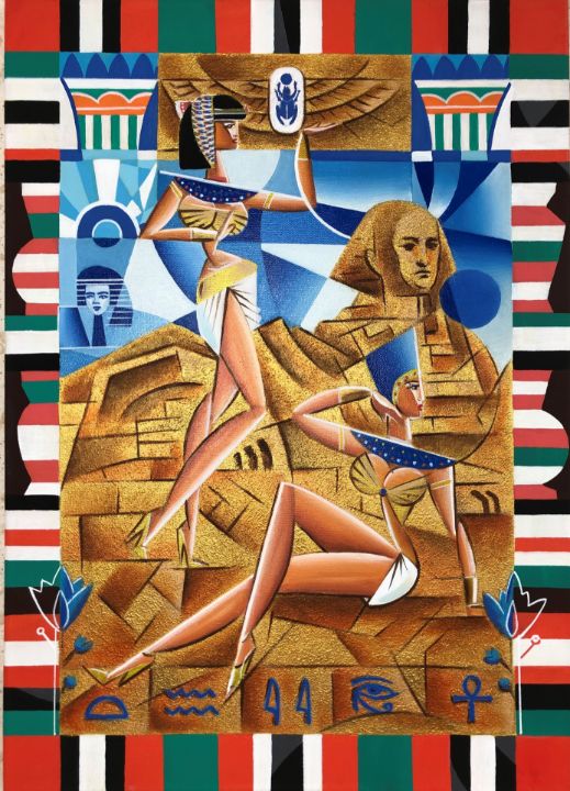 «Egyptian Beauty» cubism style №0162 - Apollonas Soben