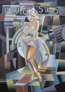 Marilyn Monroe with Yankee Jersey - pop picture - Paintings & Prints,  People & Figures, Celebrity, Actresses - ArtPal