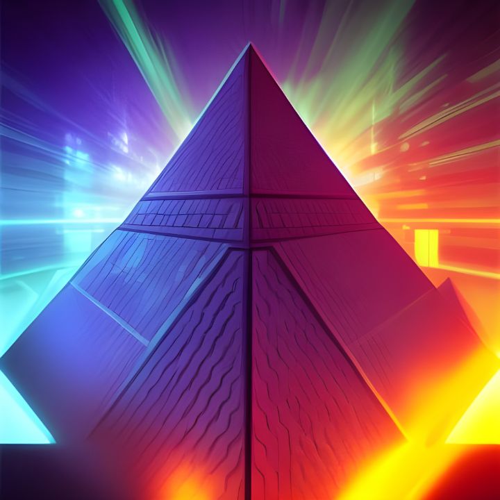 Pyramid of Codes and Secrets - Ink Fist Design - Digital Art, Abstract,  Geometric - ArtPal