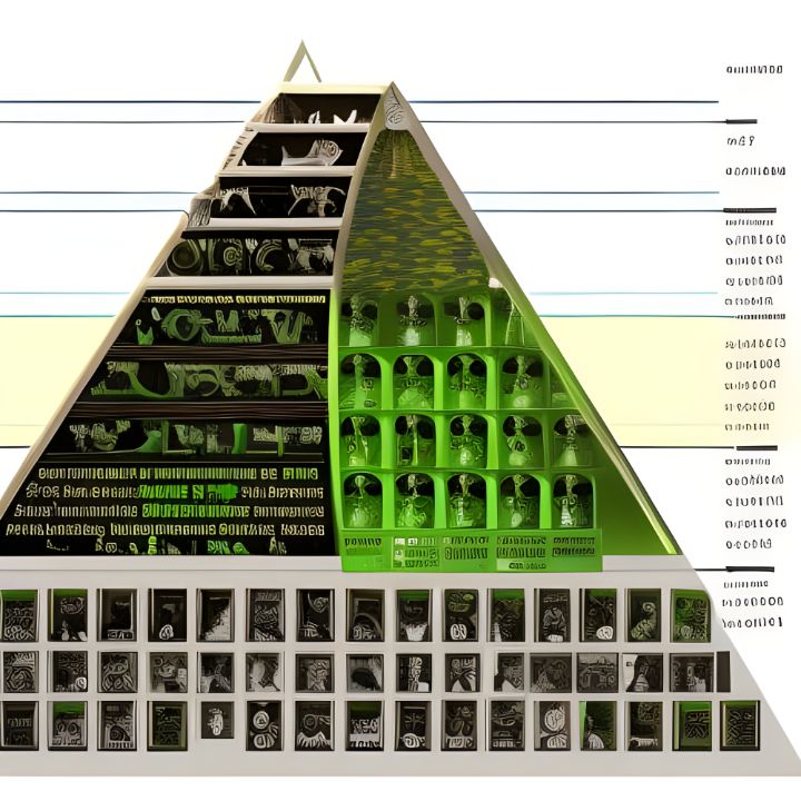 Pyramid of Codes and Secrets - Ink Fist Design - Digital Art, Abstract,  Geometric - ArtPal