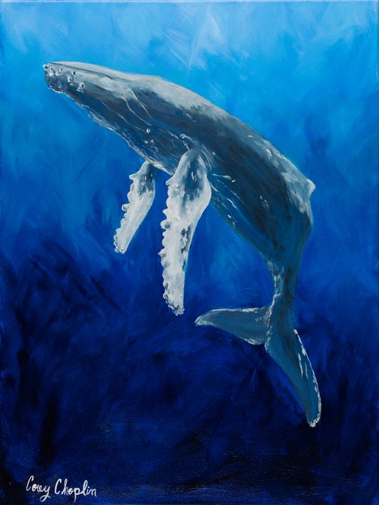 Great Whale - Corey Jays Art - Paintings & Prints, Animals, Birds ...