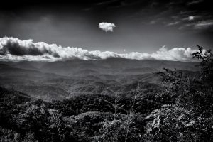 Black and White Foothills