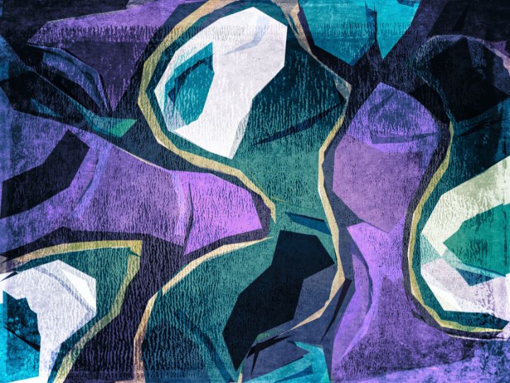 Blue And Green Abstract Art - Perkins Designs