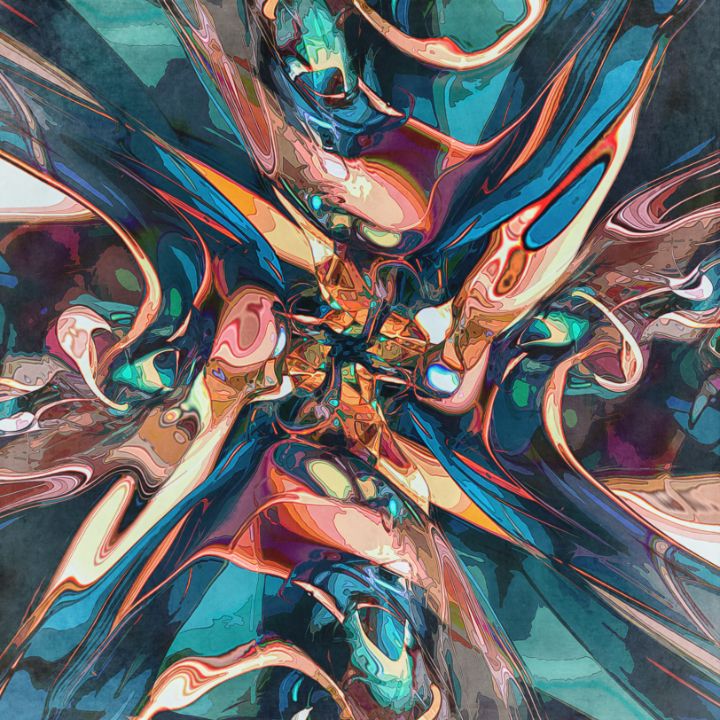 Chaotic Abstract - Perkins Designs - Drawings & Illustration, Abstract ...