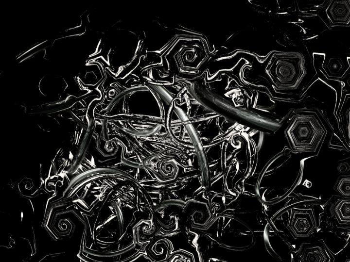 Warped Rings - Perkins Designs - Digital Art, Abstract, Geometric - ArtPal