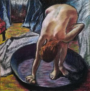 After Edgar Degas -Woman in The Bath