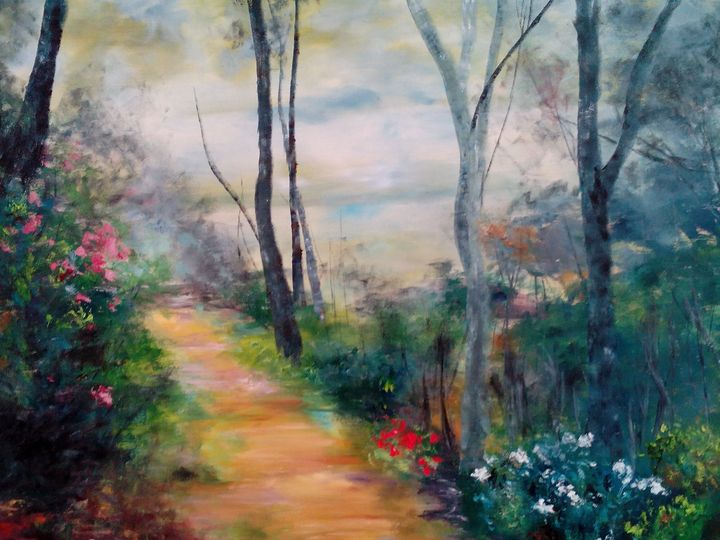 Magical forest oil on canvas - Sivan Rotem's Gallery - Paintings ...