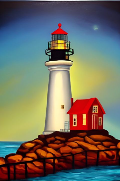 Light house Dream Home - Wenchy’s Abstract Art - Digital Art, Abstract ...