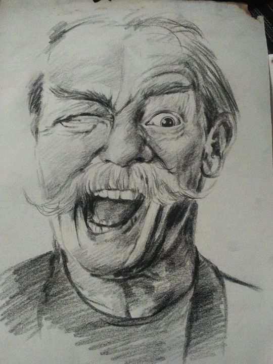Funny face Graphite  rdrawing