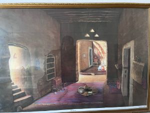 Arab House - This painting was painted in 1997, and it talks ab