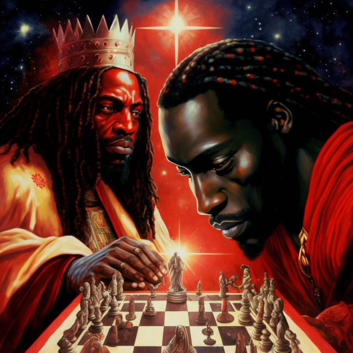 Wall Art Print, Cosmic Chess Rook