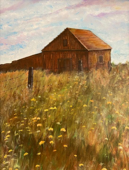 Red Country Barn 18x24 Canvas 