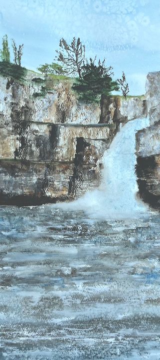High Force Waterfall - Jill Simpson Studio    Simply_Art_By_Jill