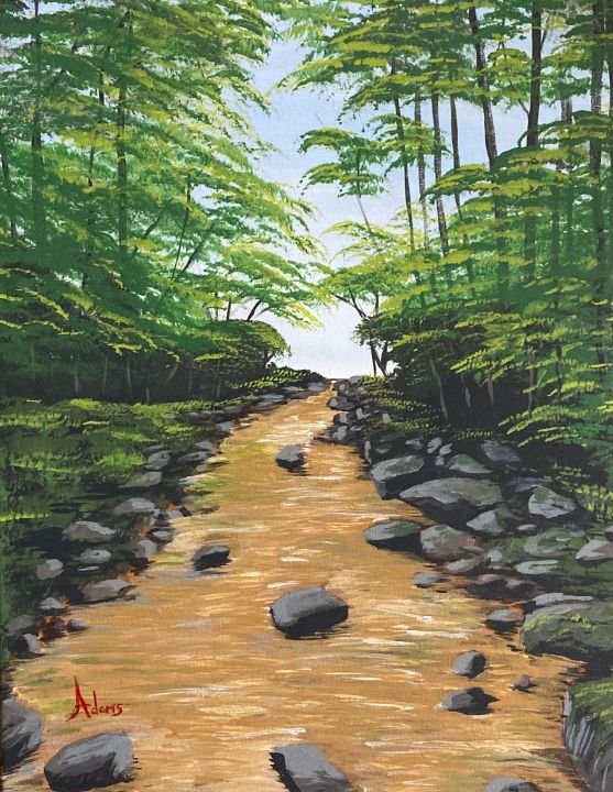 The creek - CPA Paintings - Paintings & Prints, Landscapes & Nature ...