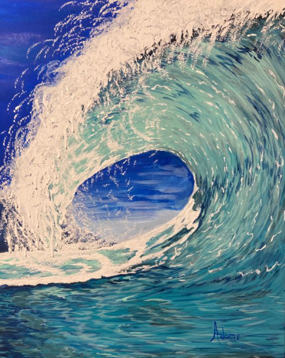 The wave - CPA Paintings