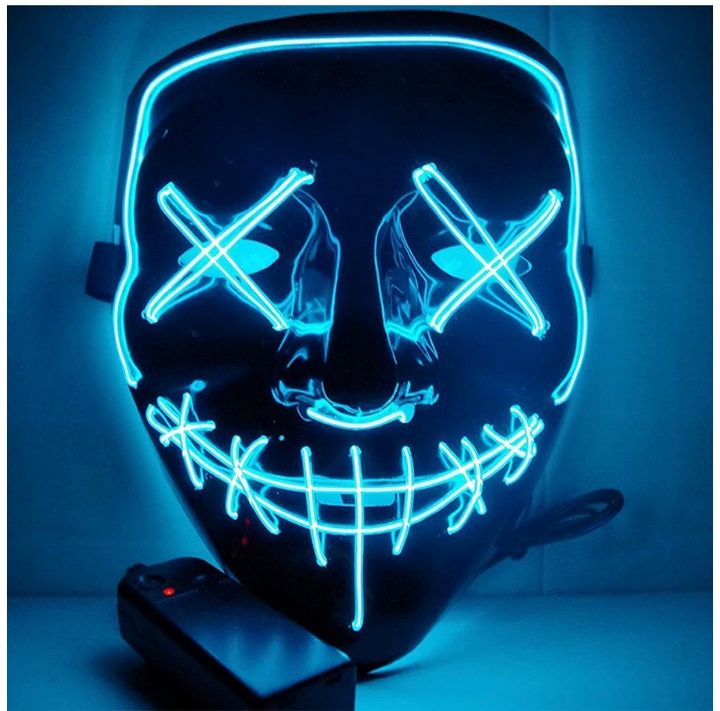 Fahrenheit hestekræfter forfængelighed Blue LED mask - Anonymous.entertainment - Crafts & Other Art, Costumes -  ArtPal