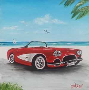 1958 Red Corvette Covertible