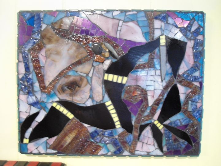 "Don't Smother Me" Stained Glass Abs - Robbis Cracked Up Mosaics