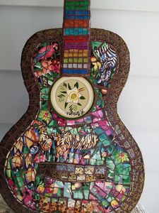 Full Size Mosaic Guitar/ SOLD
