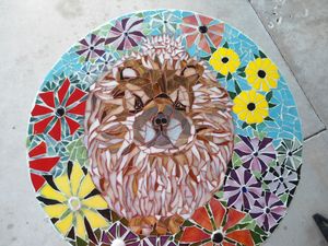 Custom  Made Mosaic Pet Portraits - Robbis Cracked Up Mosaics
