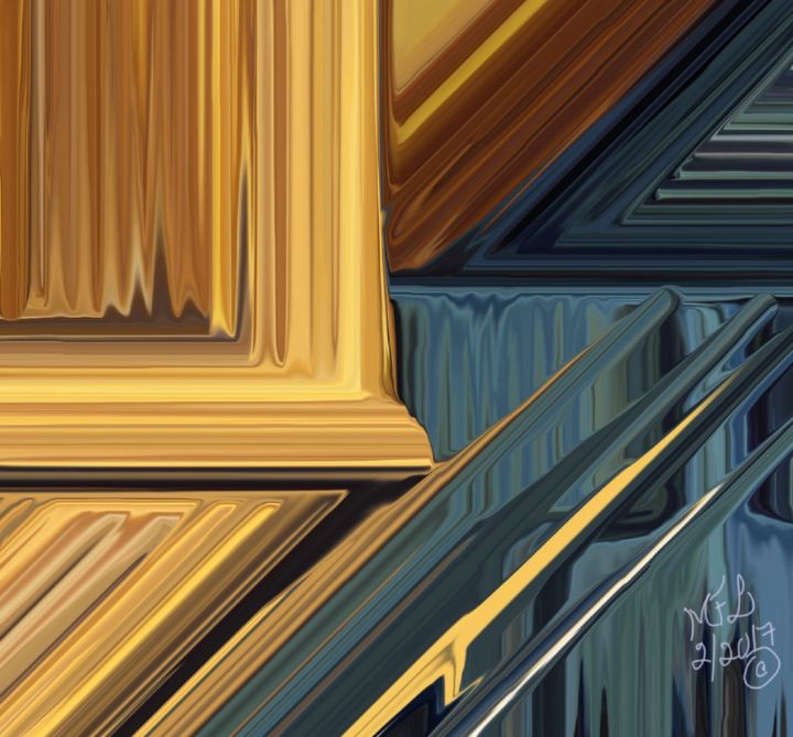 MELTED MARBLE - Maria Lee Abstract Art