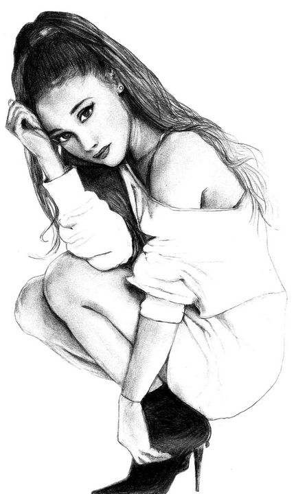 Portrait d'Ariana Grande - E.G