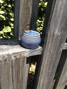 Summer Sky Blue Lidded Container